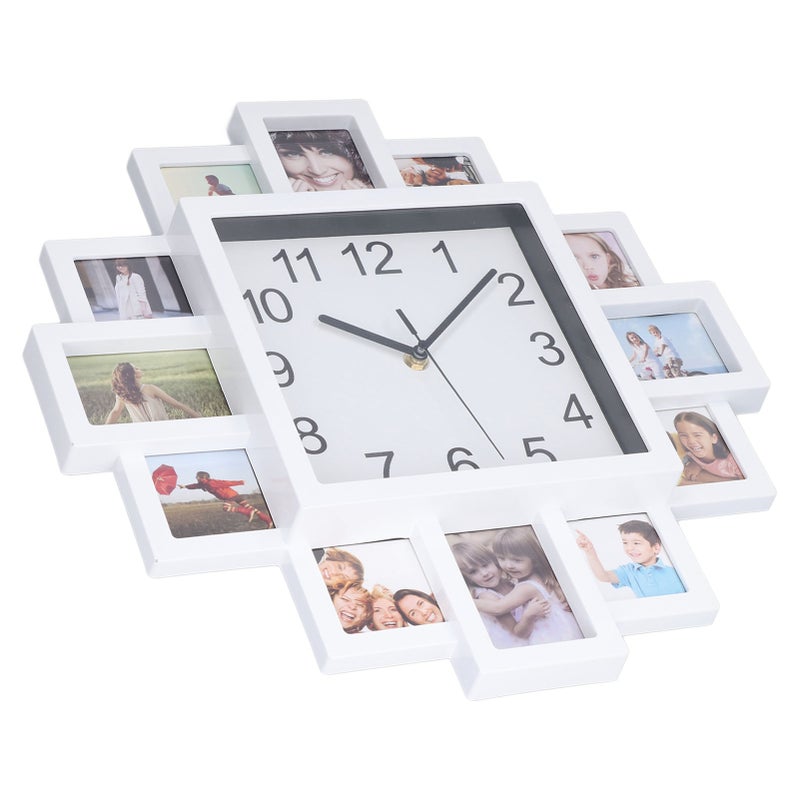 Photo Frame Wall Clock: Durable ABS Material - Personalized Photo Display Wall Clock for Home Bedroom Living Room Office Decor - Image 4