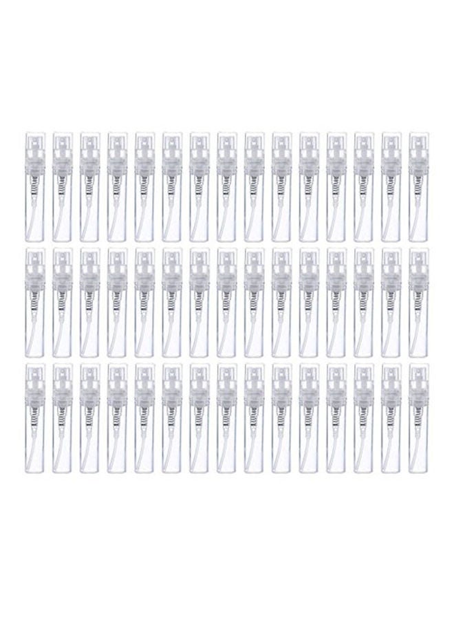 NIBEMINENT 50-Piece Refillable Glass Makeup Spray Bottle Set Clear