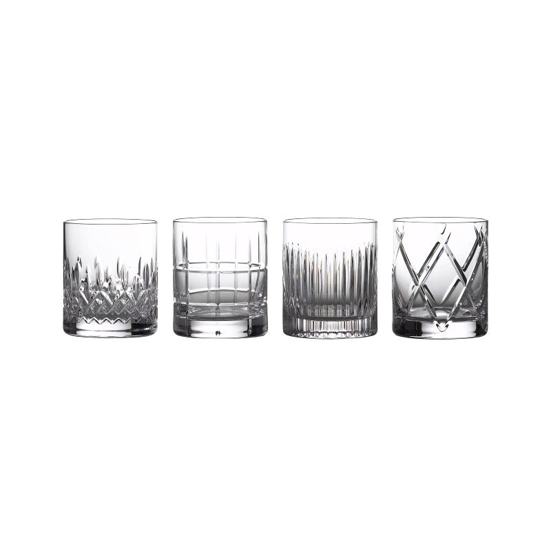 Waterford Waterford Short Stories Double Old Fashioned Set of 4 Mixed
