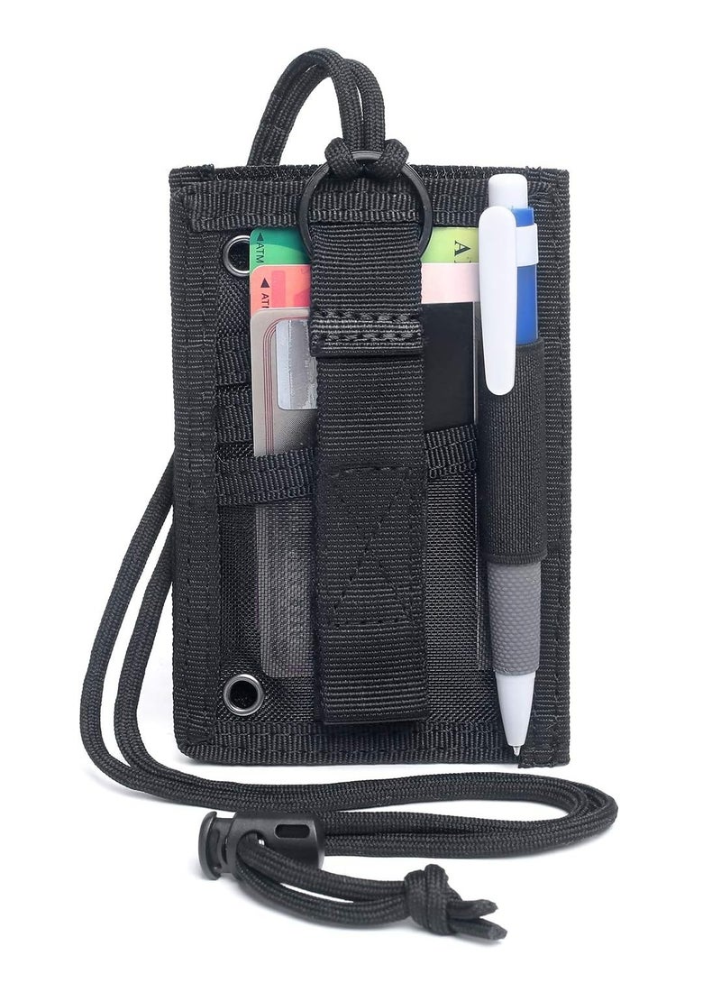 أوزيغالور حامل بطاقة الهوية الوسيط وحامل الشارة المعلقة بالنسخة التكتيكية: دعم الشارة بالدوامة والشبكة وحامل البadge بالشارة - Image 2