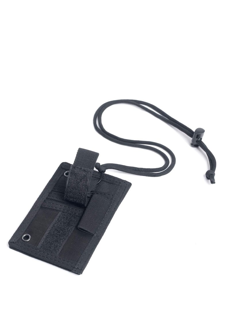 أوزيغالور حامل بطاقة الهوية الوسيط وحامل الشارة المعلقة بالنسخة التكتيكية: دعم الشارة بالدوامة والشبكة وحامل البadge بالشارة - Image 5