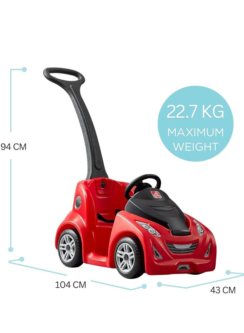 Step2 Buggy GT, Single Seater Kids Push Car, Easy to Store Ride On Toy with Seatbelt, Horn and Storage Trunk, Suitable for Children both Boys and Girls  - Image 3