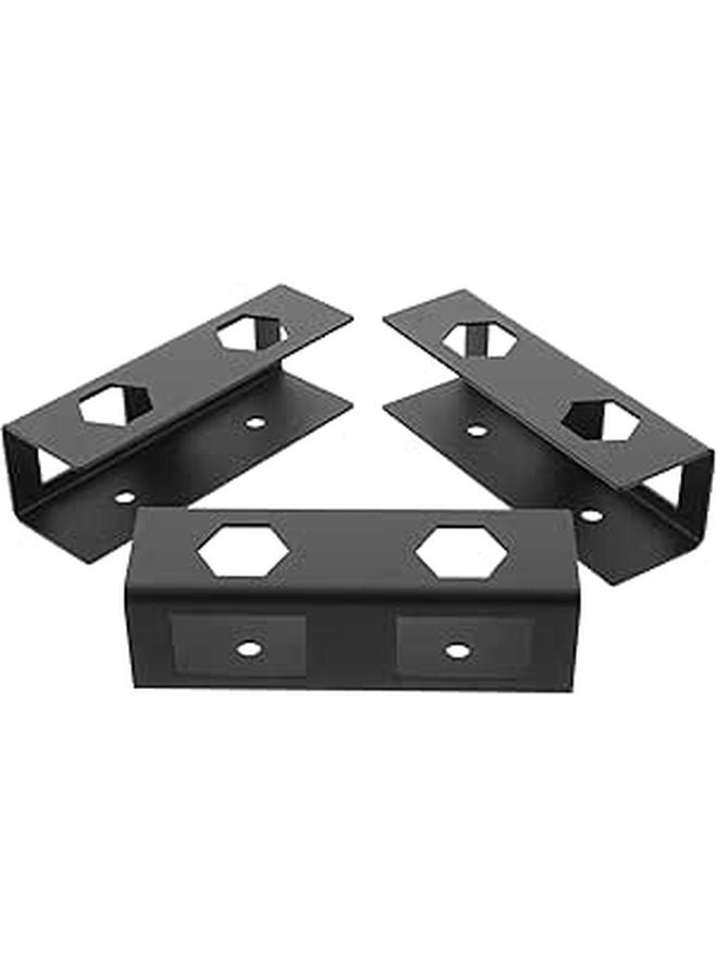 Under Desk Keyboard Tray Black Metal Hidden Mount Ergonomic Laptop Holder Stand - Image 1