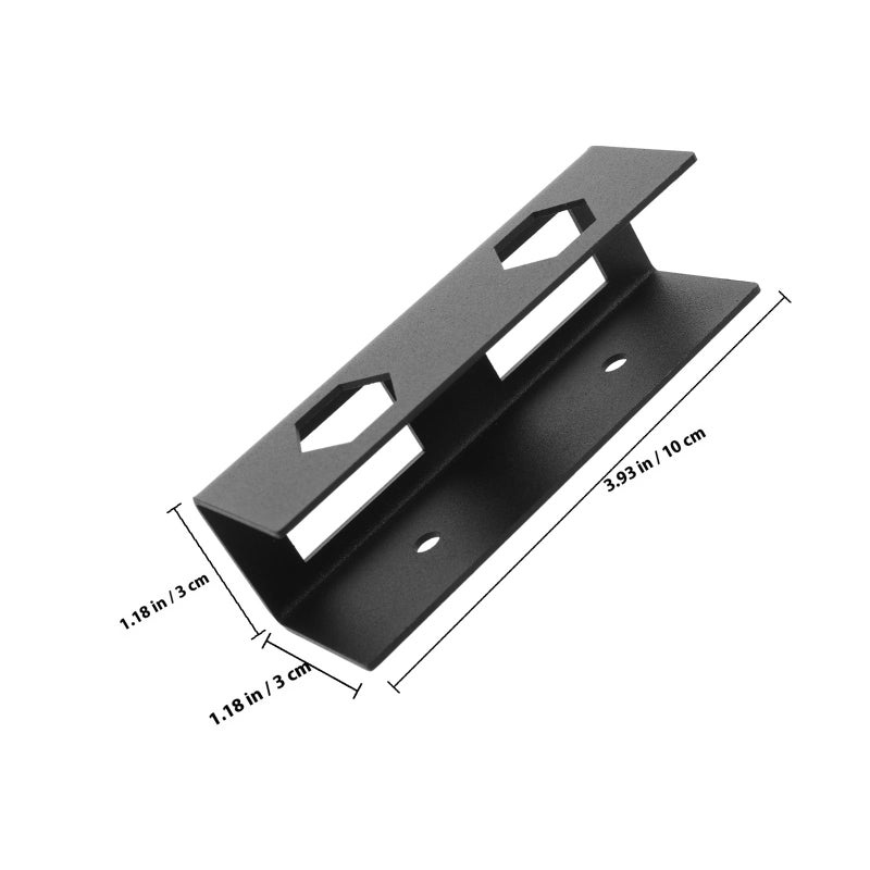 Under Desk Keyboard Tray Black Metal Hidden Mount Ergonomic Laptop Holder Stand - Image 3