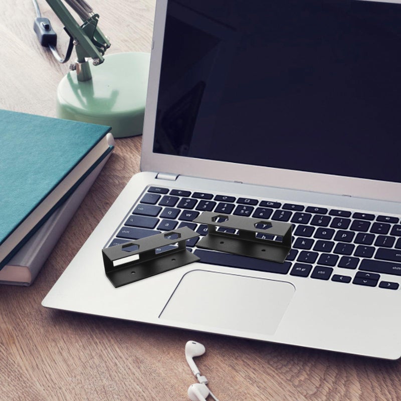 Under Desk Keyboard Tray Black Metal Hidden Mount Ergonomic Laptop Holder Stand - Image 4