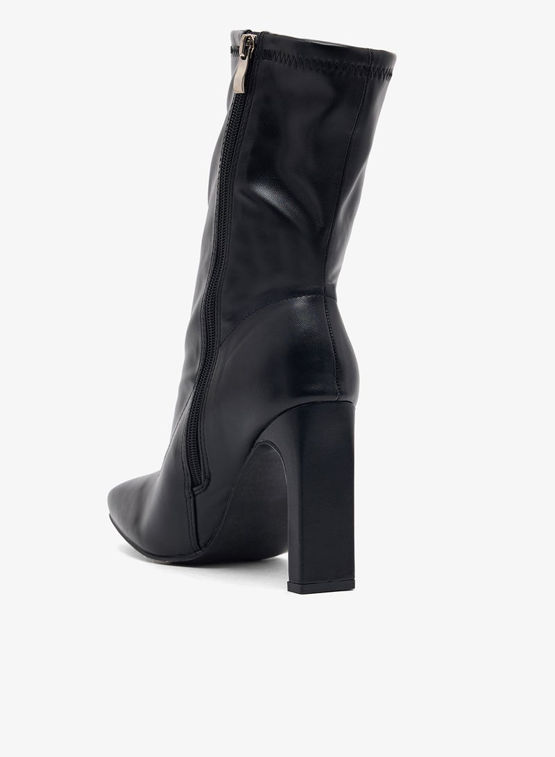 جينجر بوت للكاحل بنعل مدبب وسحاب جانبي - Image 3