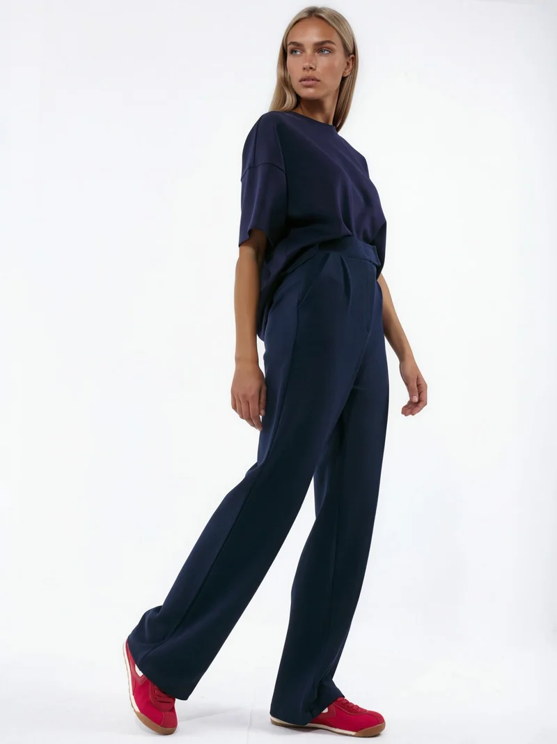 Hiccup Women's Stretch Palazzo Pants with Velcro Closure
