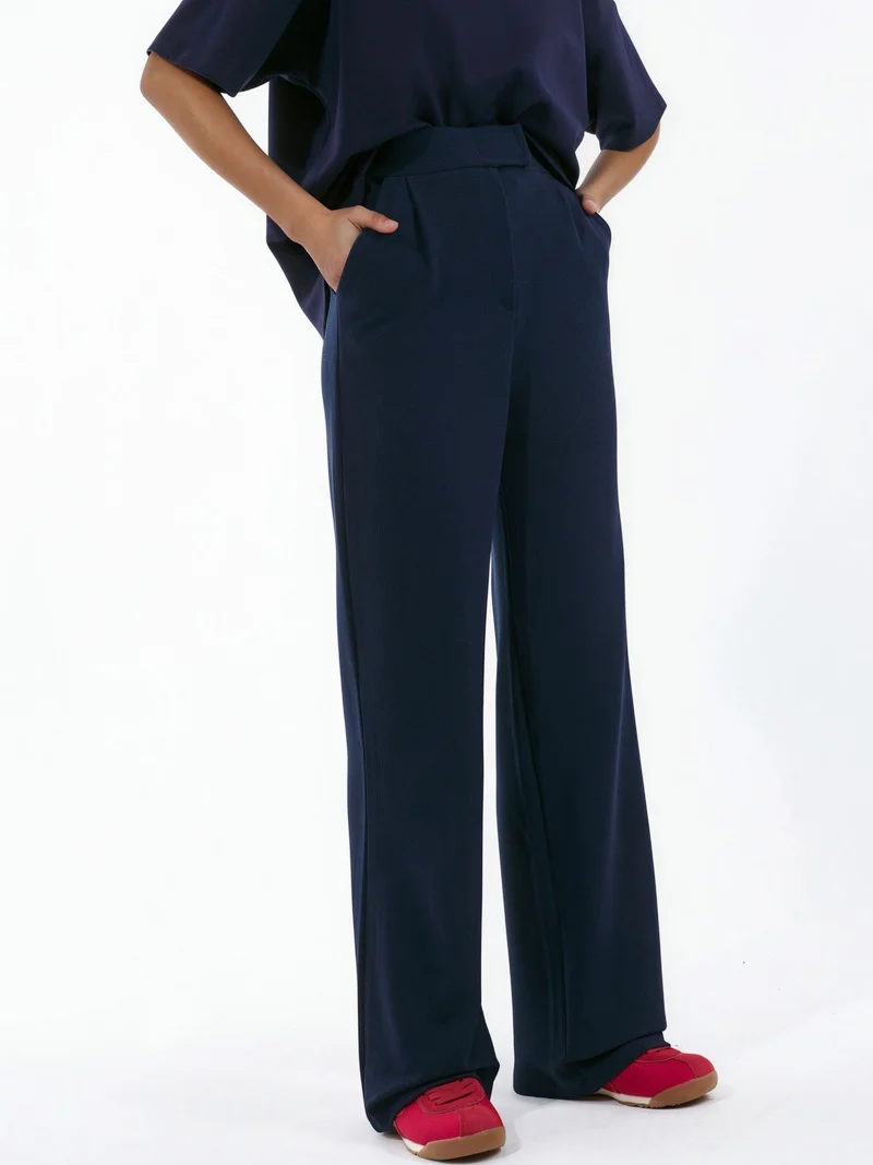Women's Stretch Palazzo Pants with Velcro Closure