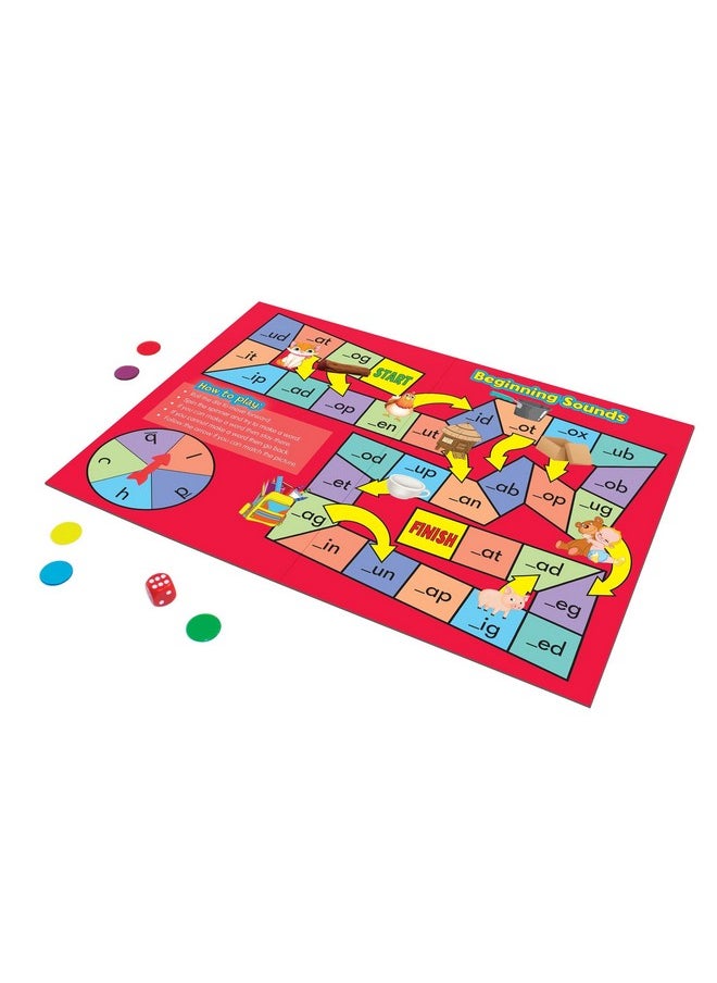 Junior Learning Junior Learning Phonics Board Games Set, 6 Counters, Ages 4-5, Language Skills, Pre K-K, Medium  - Image 2