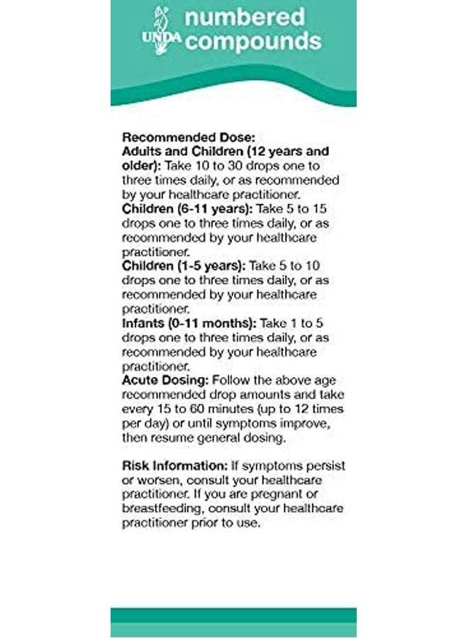 UNDA 7 Numbered Compounds - Homeopathic Preparation - 0.7 fl. oz. - Image 3