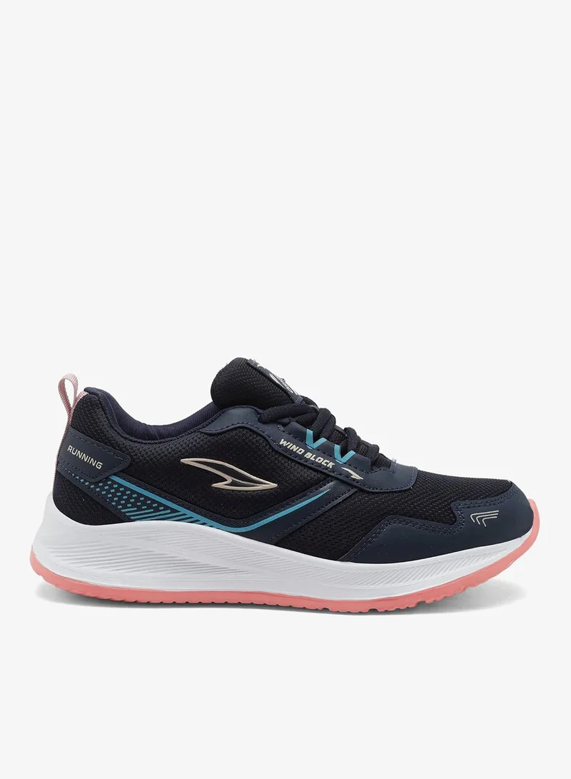 Asian  Navy Blue Peach Sports Sneakers for Girls for Women | Best Price UAE