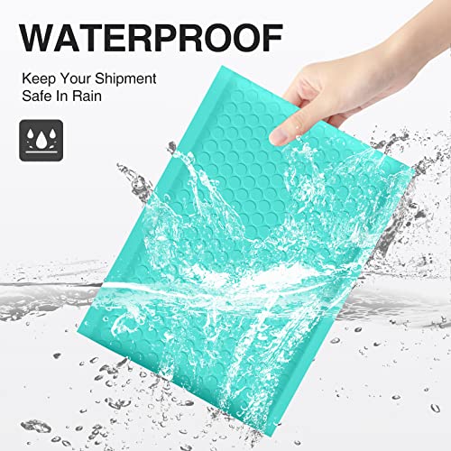 UCGOU Bubble Mailers 10.5x16 Inch Teal 25 Pack Poly Padded Envelopes Large #5 Mailing Packages Opaque Packaging Postal Self Seal Adhesive Waterproof Boutique Shipping Bags for Clothes - Image 3