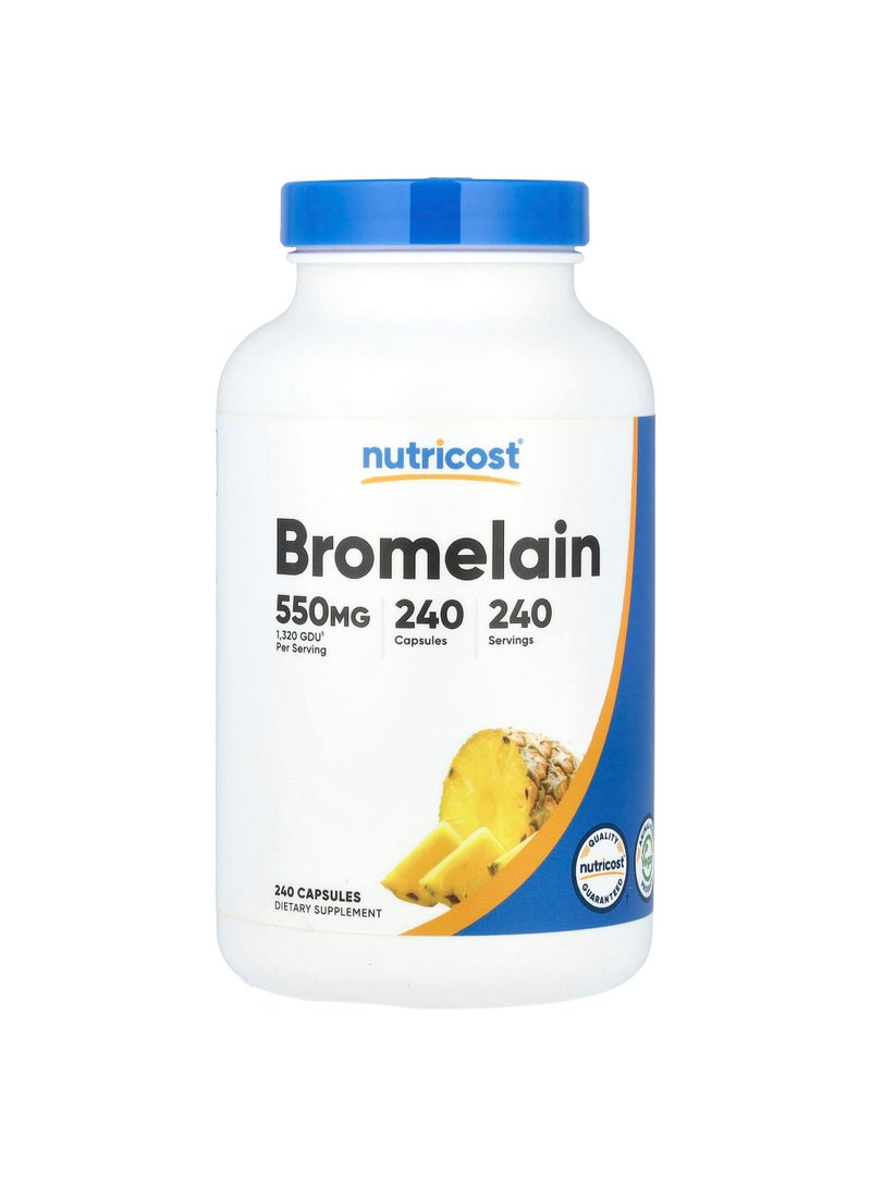 Nutricost Bromelain, 550 mg, 240 Capsules