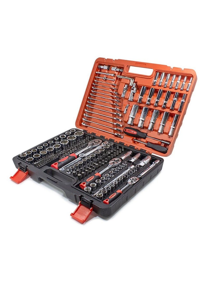FORCEKRAFT Mirror Tool Set 216tips. 1/4''3/8''1/2''6g. 4-32mm - Image 1