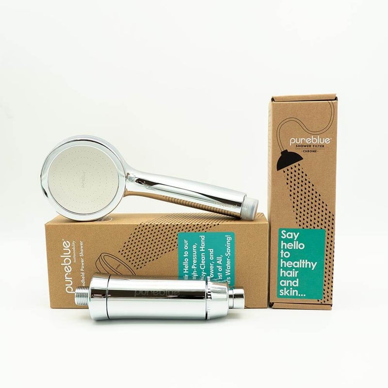 Pure Blue Perfect Shower Pack - Chrome - Image 1