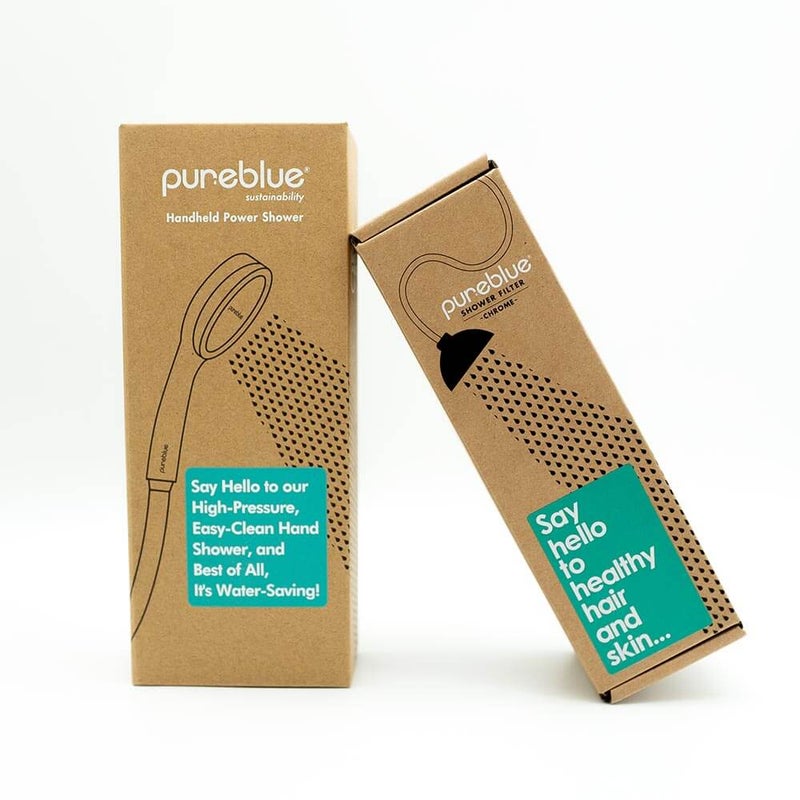 Pure Blue Perfect Shower Pack - Chrome - Image 2