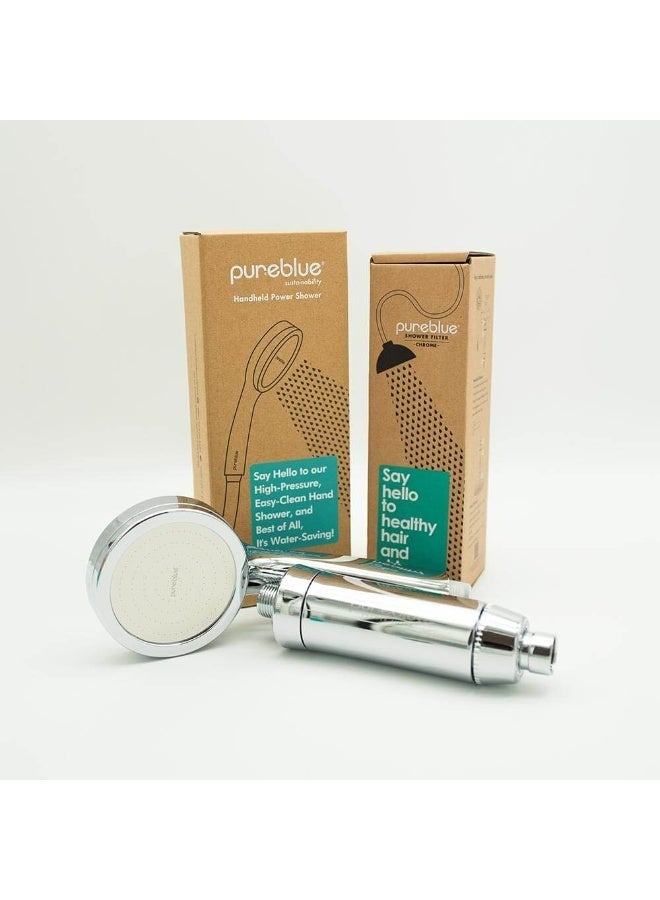 Pure Blue Perfect Shower Pack - Chrome - Image 3