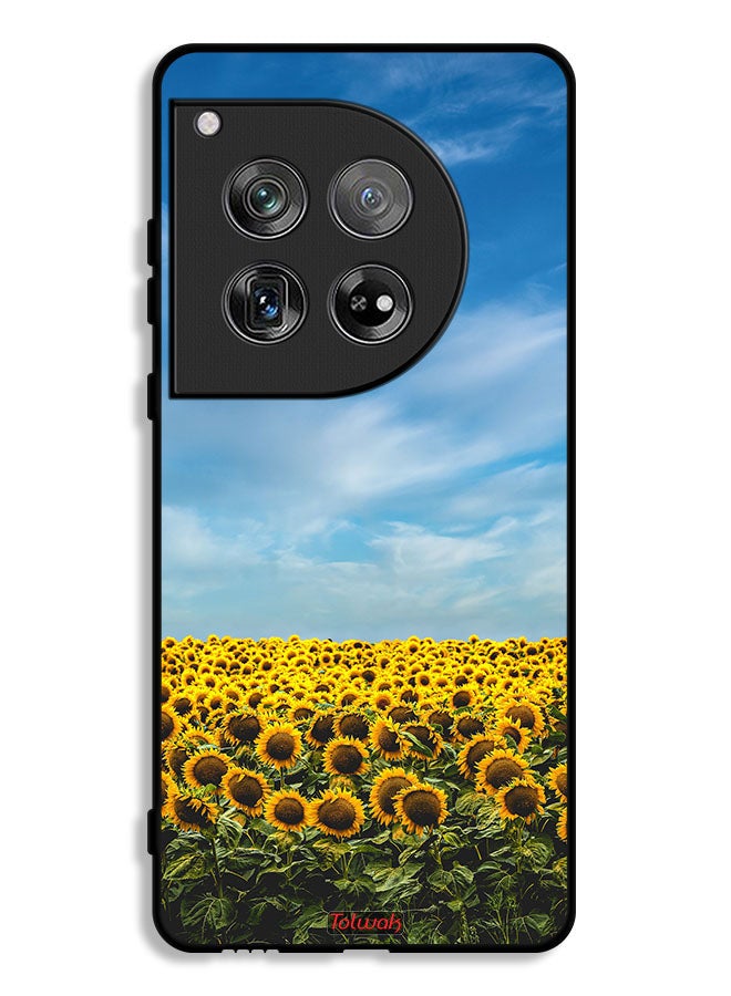 Tolwak OnePlus 12 Protective Case Cover Sunflowers Under The Sky - Image 1
