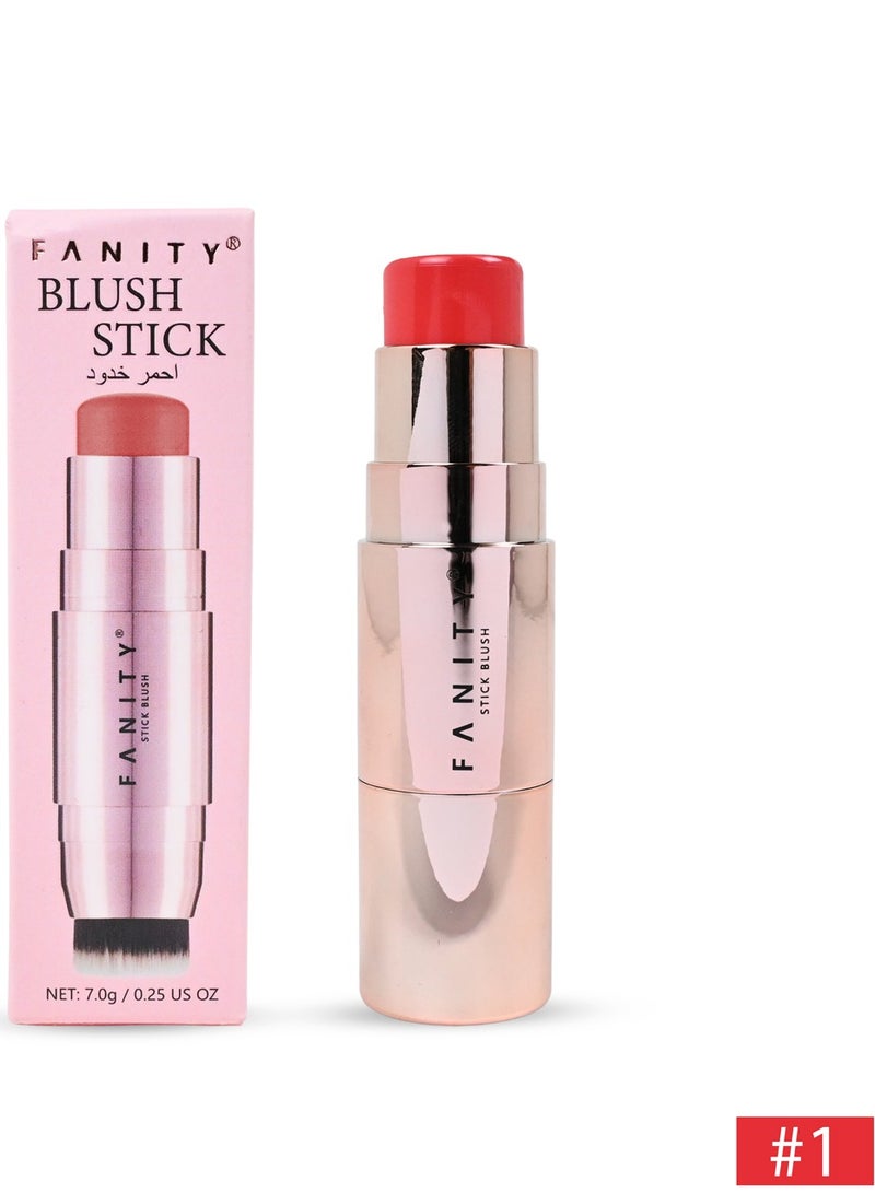 FANITY A practical stick blush with a soft, creamy formula that adds a natural, glowing touch to the cheeks. It is easy to blend and ideal for everyday use and travel.