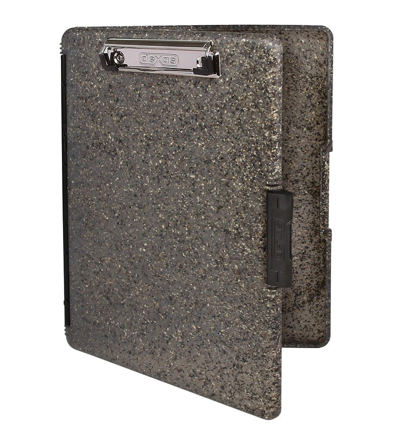 Dexas Slimcase 2 Plastic Clipboard with Storage and Side Opening Heavy Granite Office Supplies Clipboards to Organize Carry and Store A4 Holder Nursing Clipboards
