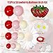 Ceeulvu Strawberry Balloon Arch Kit Red Pink Berry Daisy Balloons Garland for Berry First Birthday Decorations Strawberry Party Supplies Baby Shower - Image 4