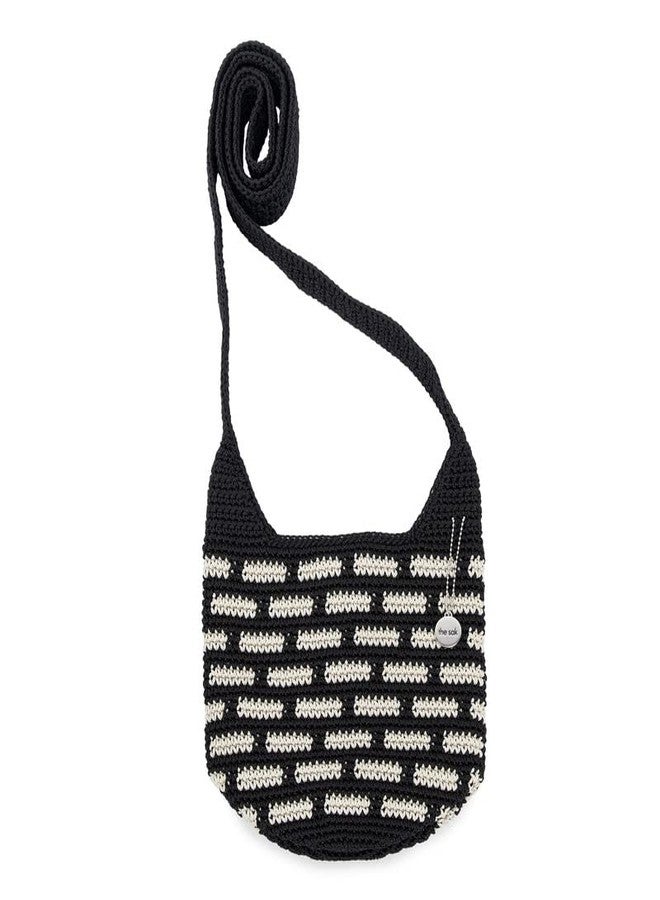 The Sak 121 Crossbody Bag in Crochet, Single Crossbody Strap, Black Tile - Image 4