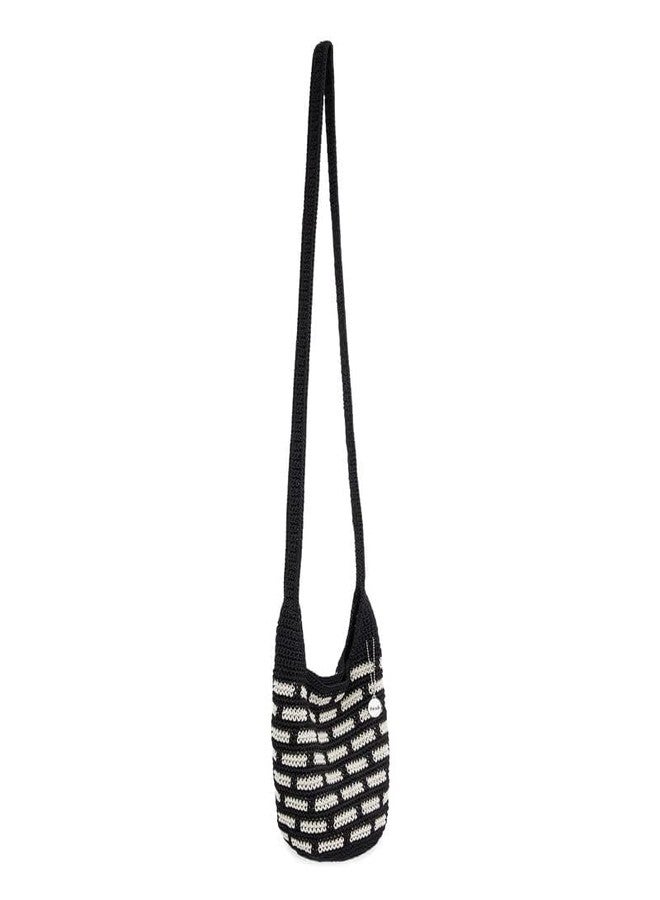 The Sak 121 Crossbody Bag in Crochet, Single Crossbody Strap, Black Tile - Image 5