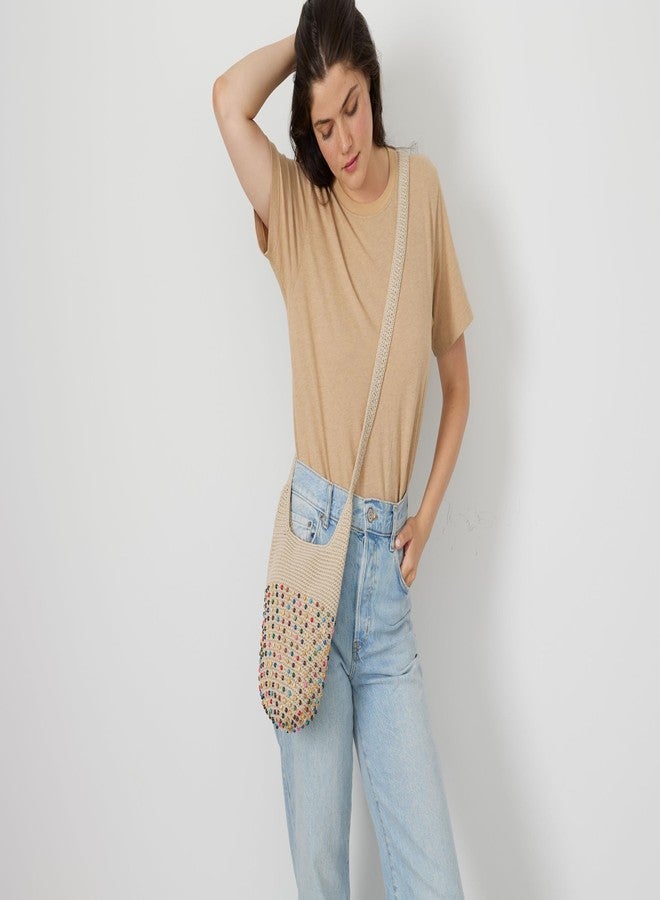 The Sak 121 Crossbody Bag in Crochet, Single Crossbody Strap, Black Tile - Image 2