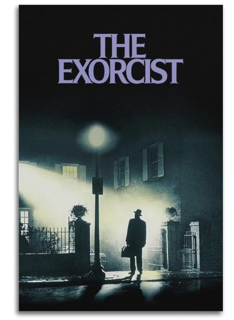 Today Idea The Exorcist Classic Horror Movie Poster Modern Home Bedroom Wall Poster Decorative Painting Canvas Wall Art Living Room Poster Bedroom PaintingUnframe-style 12x18inch(30x45cm) - Image 1