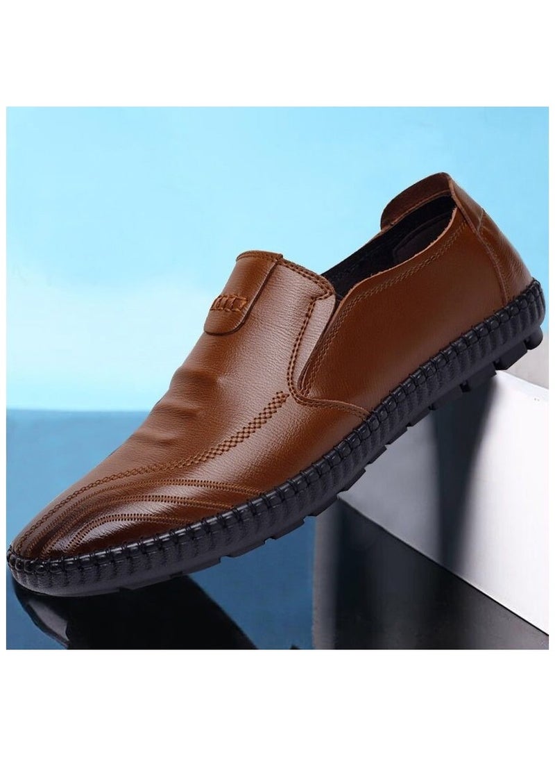 Shougu Versatile Retro Casual Leather Shoes  - Image 1