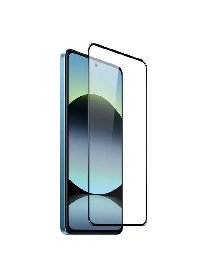Full Coverage Tempered Glass Screen Protector Compatible with Xiaomi Poco X3, X3 Pro - Xiaomi Poco X3 GT Compatible with Xiaomi Redmi Note 10 Pro - Black Frame  - Image 1