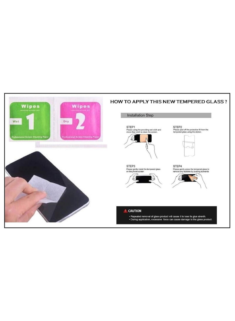 Full Coverage Tempered Glass Screen Protector Compatible with Xiaomi Poco X3, X3 Pro - Xiaomi Poco X3 GT Compatible with Xiaomi Redmi Note 10 Pro - Black Frame  - Image 3
