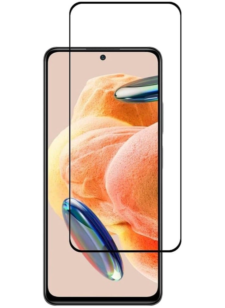 Full Coverage Tempered Glass Screen Protector Compatible with Xiaomi Poco X3, X3 Pro - Xiaomi Poco X3 GT Compatible with Xiaomi Redmi Note 10 Pro - Black Frame  - Image 4