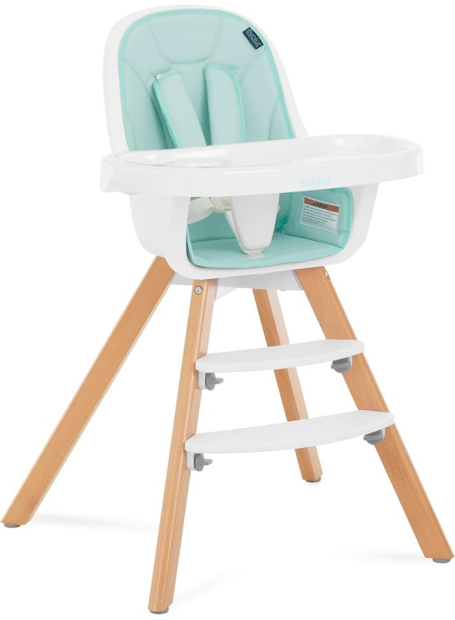Evolur Zoodle 3-in-1 High Chair in Mint - Image 1