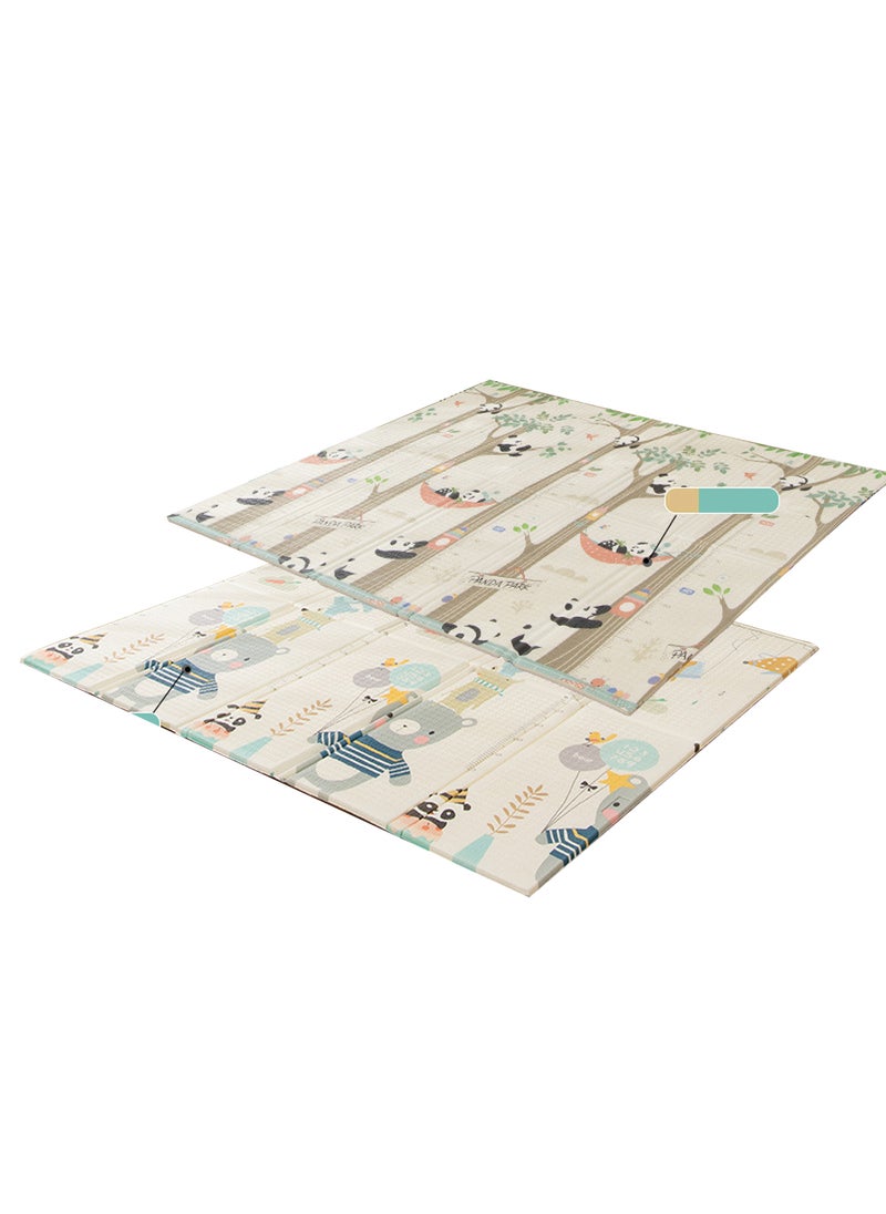 MaBaby Double-Sided Cartoon Folding Crawling Mat Living Room Home Thickening Moisture Barrier Floor Mat Baby Crawling Mat  - Image 1