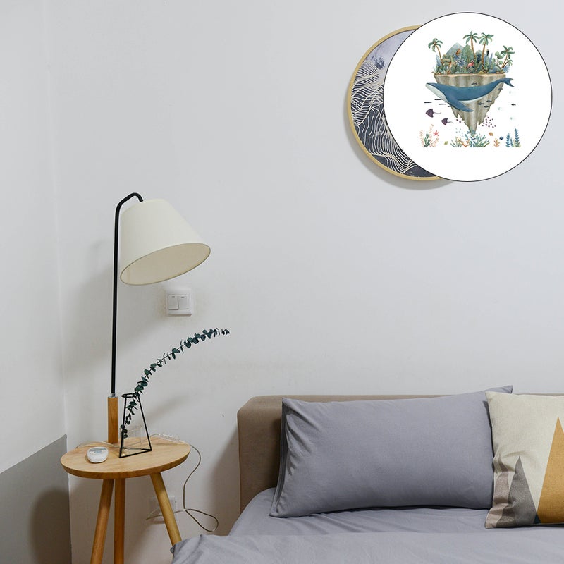 🏠 طقم ملصقات حائط على شكل حوت بتصميمات بحرية ملونة للديكور في المنزل والمكتب والمدرسة والسكن الطلابي - Image 3