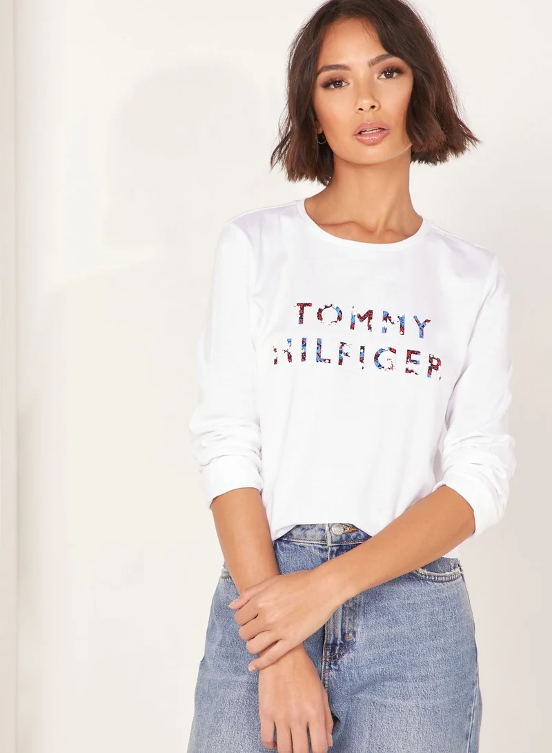 TOMMY HILFIGER Serena Logo Crew Neck T-Shirt