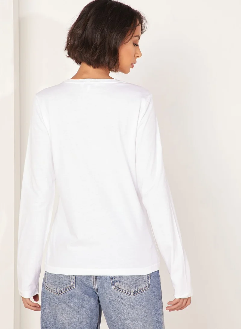 TOMMY HILFIGER Serena Logo Crew Neck T-Shirt