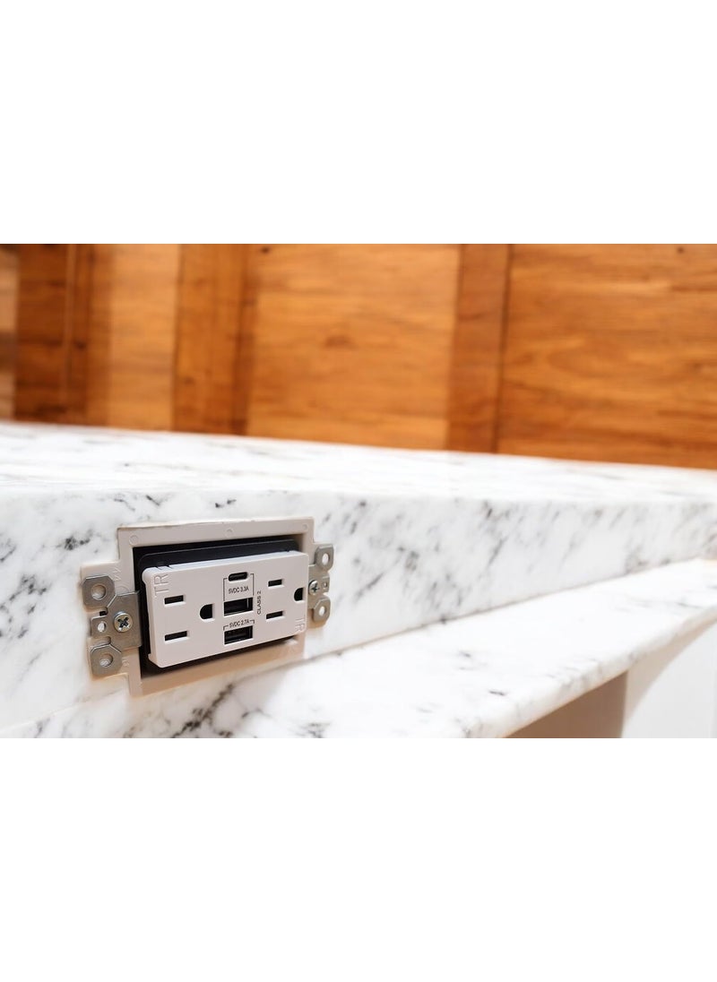 iMBAPrice iMBAPrice IMBABE3 UL Listed 3Gang NonMetallic Electrical Power Outlet Box Extender for Power Switch Receptacles Accessories 1Pack  - Image 5