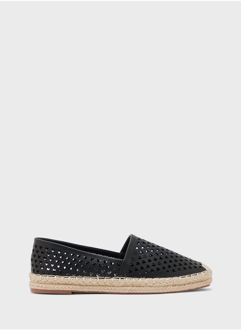 Ginger - Heart Cut Out Espadrille - Image 1