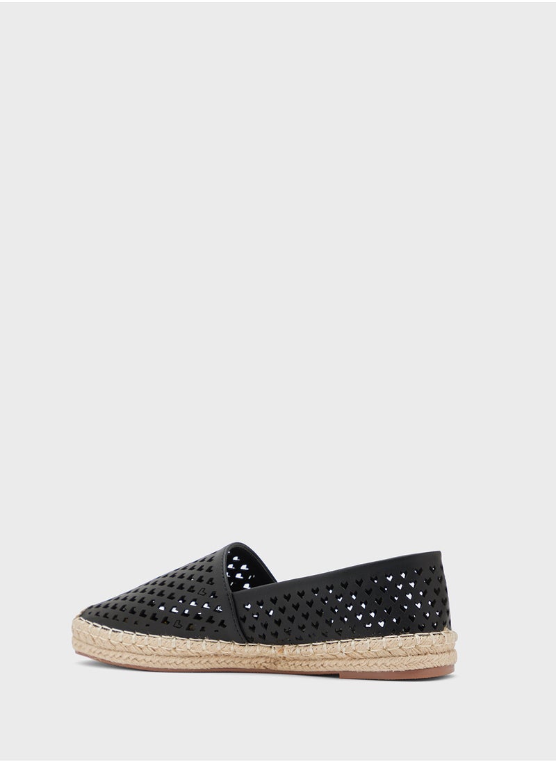 Ginger - Heart Cut Out Espadrille - Image 1