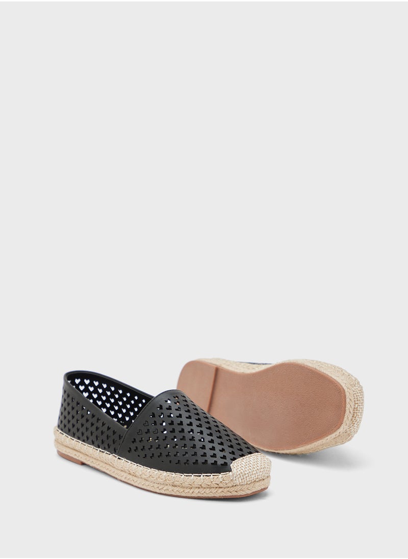 Ginger - Heart Cut Out Espadrille - Image 1