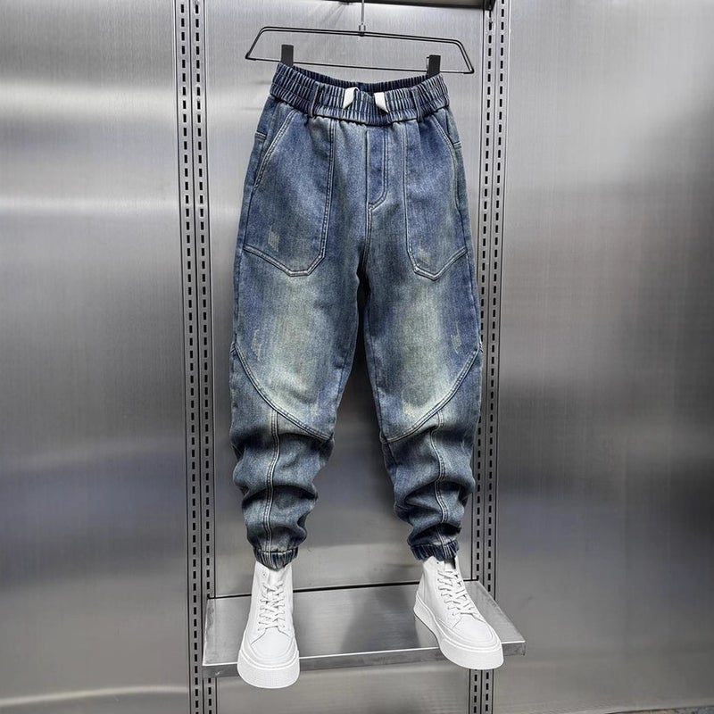 Unisex Classic Denim Jeans Loose Fit Daily Outdoor Wear - Image 3
