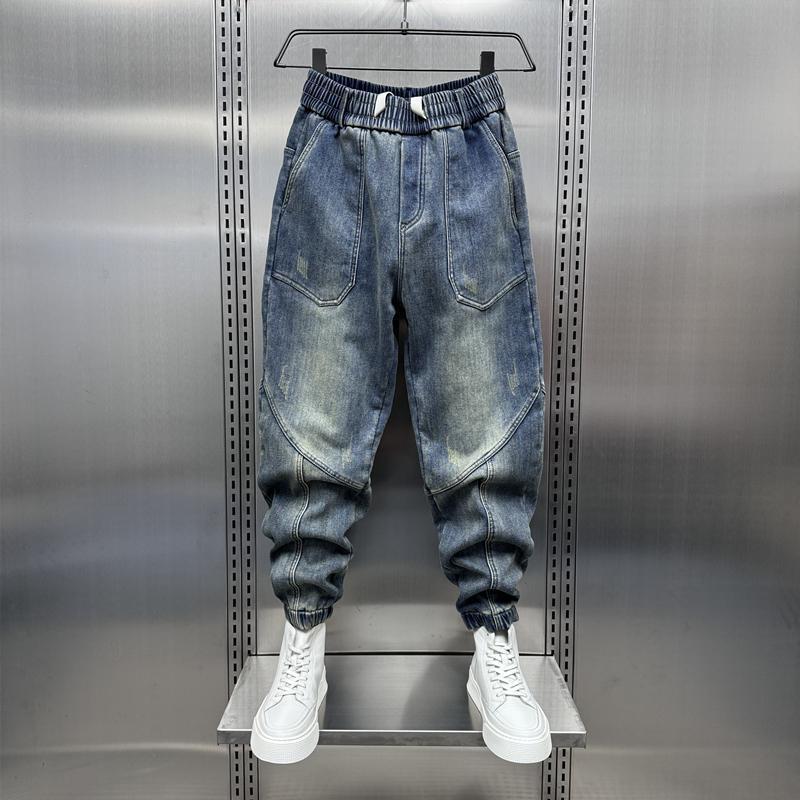 Unisex Classic Denim Jeans Loose Fit Daily Outdoor Wear - Image 1