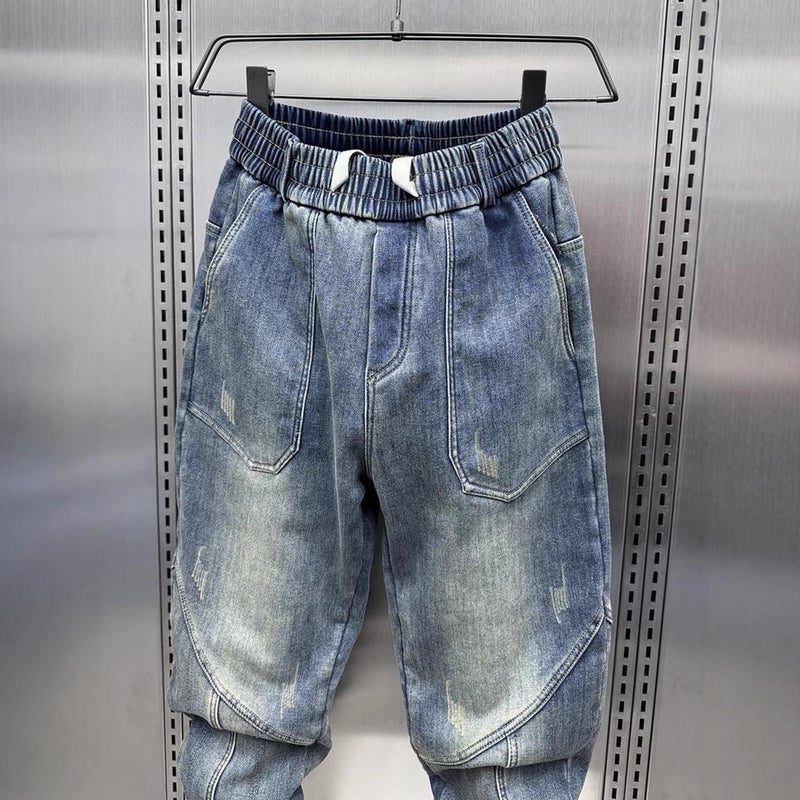 Unisex Classic Denim Jeans Loose Fit Daily Outdoor Wear - Image 5