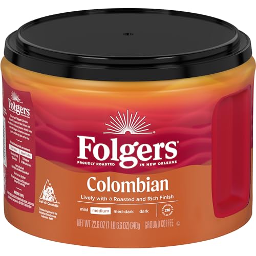 Folgers فولجرز كولومبيان ميديام روست قهوة مطحونة 226 أونصة - Image 1