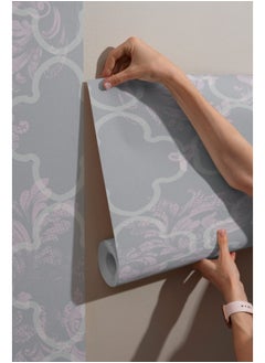 Home Gallery Classic Abstract Stylish Geometric Fabric Wallpaper Covers An Area ​​Up To 4.2Mx3M With Adhesive  And Smoothing Tool  - Image 4