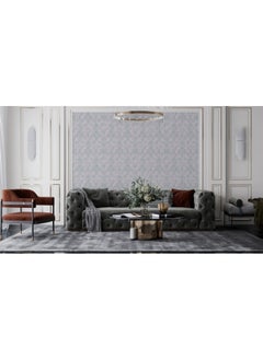 Home Gallery Classic Abstract Stylish Geometric Fabric Wallpaper Covers An Area ​​Up To 4.2Mx3M With Adhesive  And Smoothing Tool  - Image 3