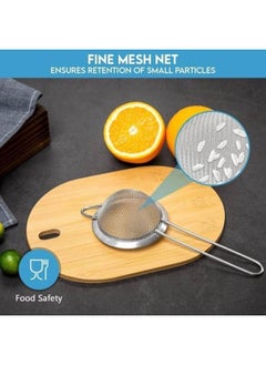 BLACKSTONE Minex Mesh Strainer Tea Strainers for Loose Tea, Coffee Strainer, Food Strainer, Juice Strainer 7.5cm  - Image 2