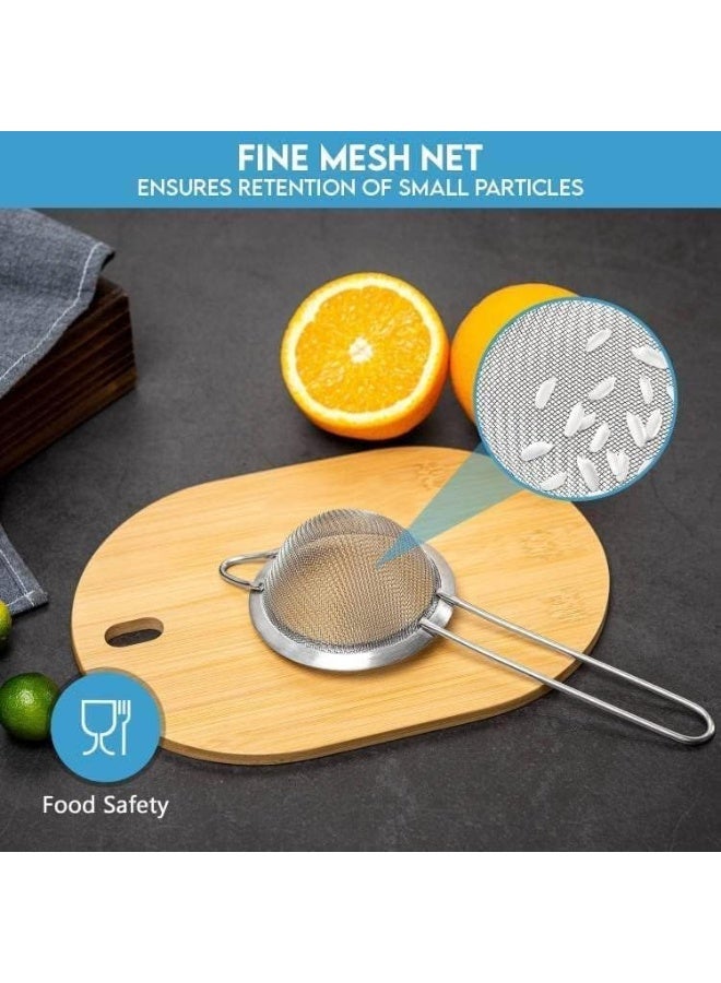 BLACKSTONE Minex Mesh Strainer Tea Strainers for Loose Tea, Coffee Strainer, Food Strainer, Juice Strainer 7.5cm - Image 2